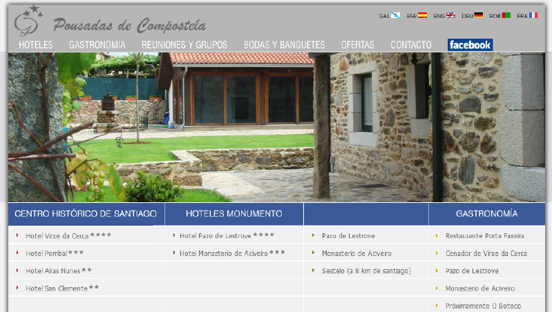 Auditoría Web Pousadas de Compostela